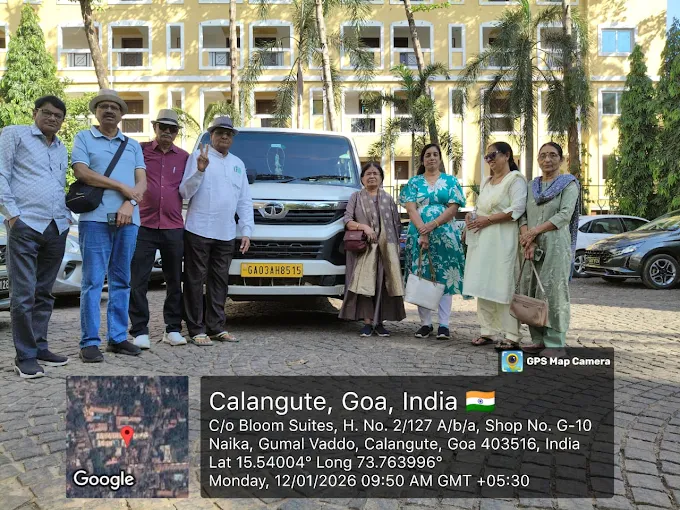 Tata Winger parked for airport transfer