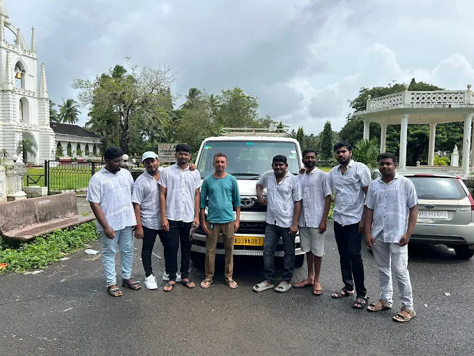 Scenic Goa beach location