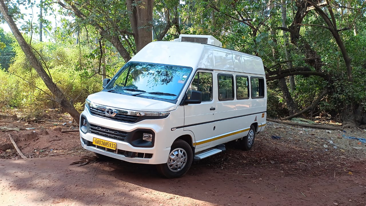 Outdoor road trip scene